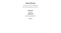 Desktop Screenshot of hannahbosma.nl
